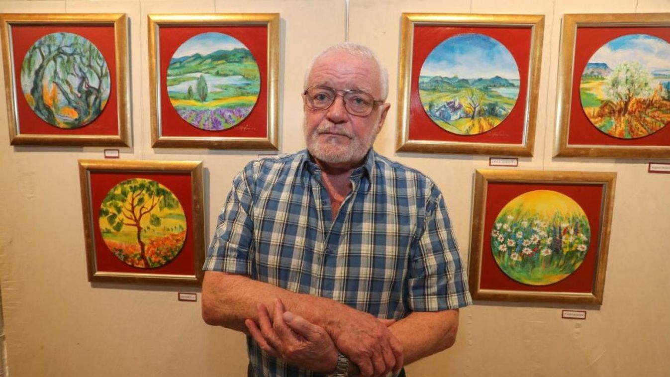 Pálffy Károly festőművész aranyba öntötte a Balatont