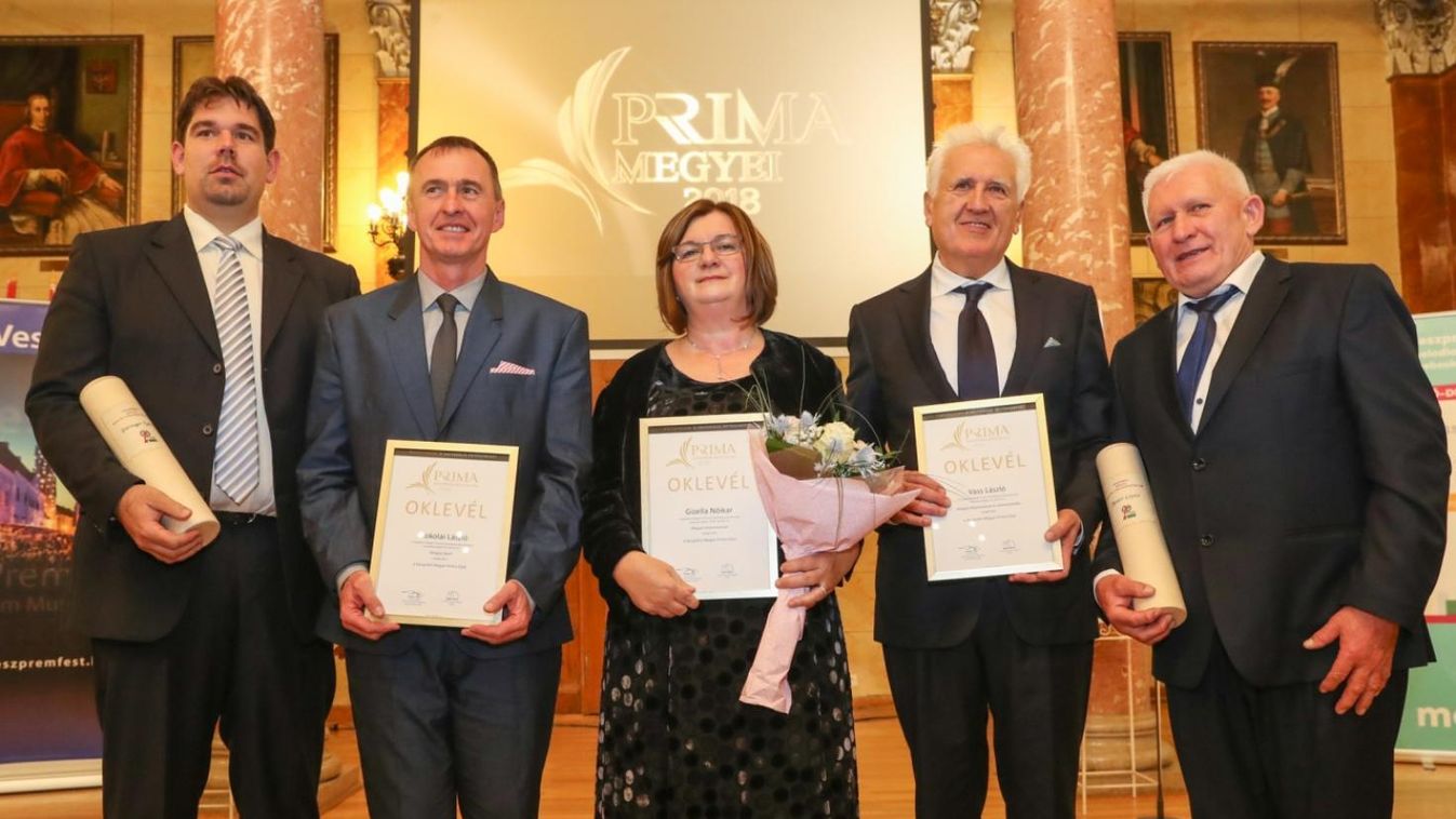 Tizennegyedik alkalommal adták át a megyei Prima-díjat