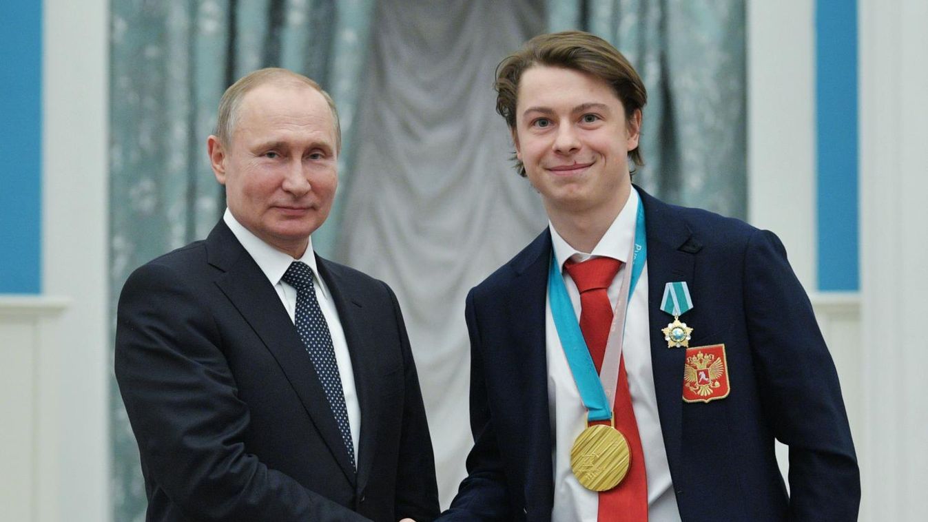 Putyin kitüntette az érmes orosz olimpikonokat