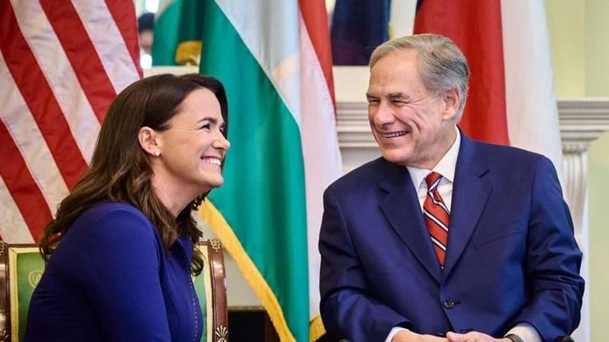 A texasi kormányzóval egyeztetett Novák Katalin