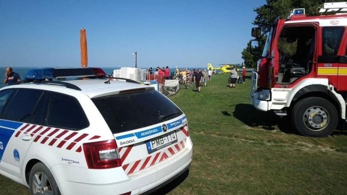 Lezuhant egy helikopter a Balatonnál