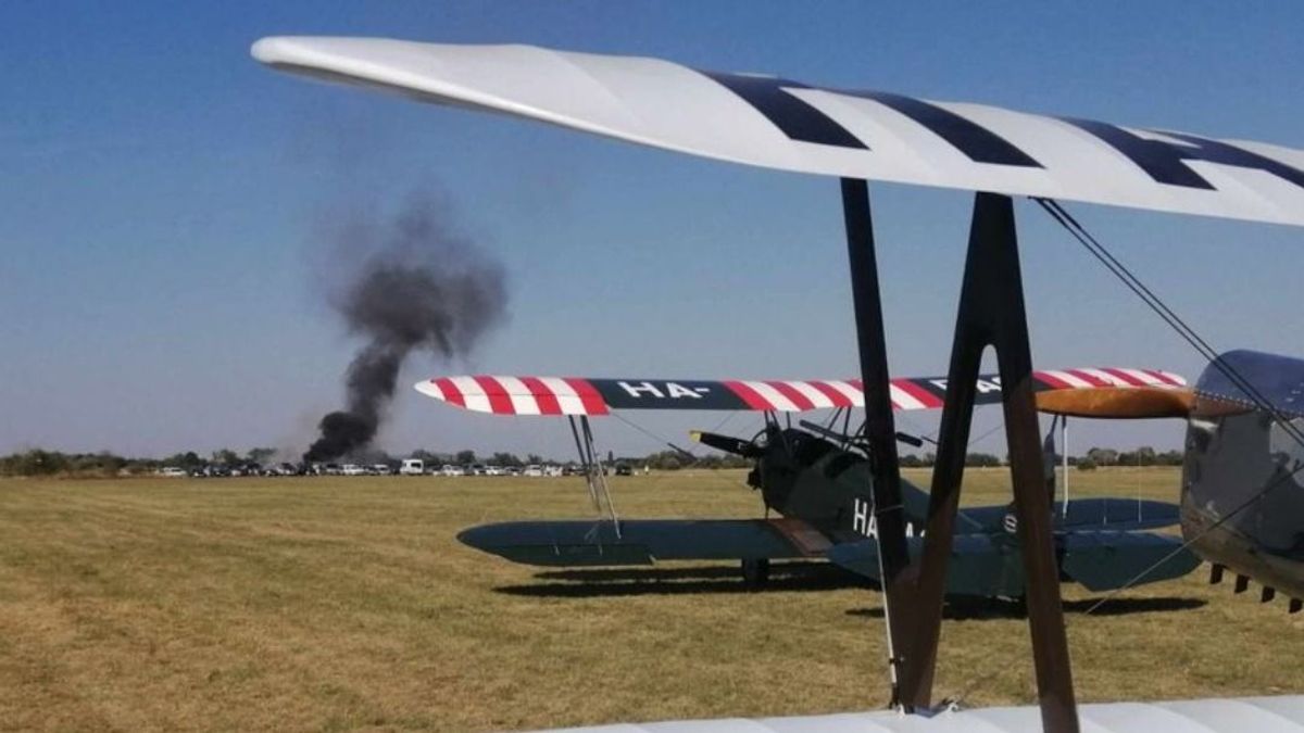 Lezuhant egy repülő a székesfehérvári repülőnapon (videó)