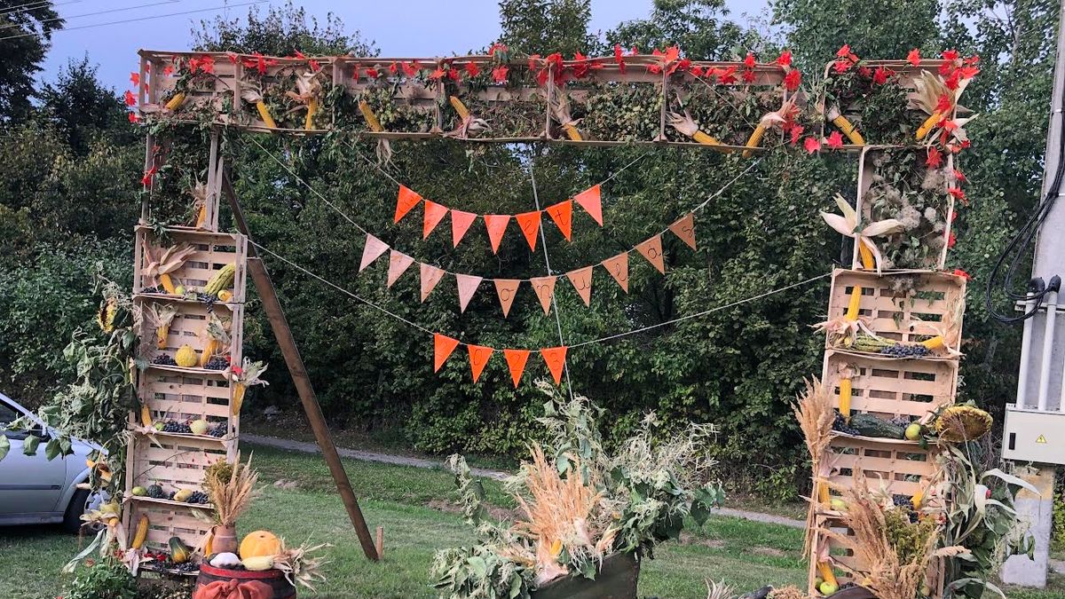 A szücsi diadalív alkotói fantasztikus díszekbe öltöztették az aprócska falut (galéria)