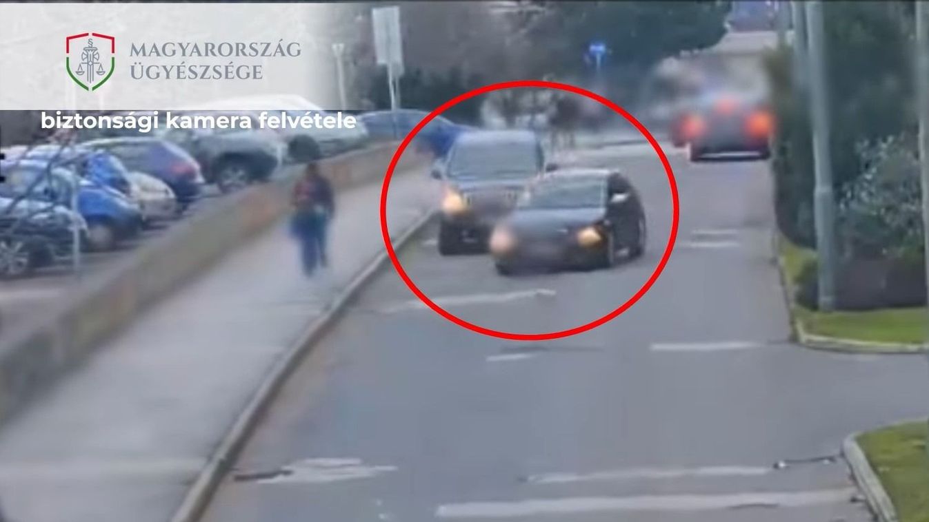 Büntetőfékezéssel okozott balesetet Veszprém belvárosában - vádat emeltek ellene (videó)