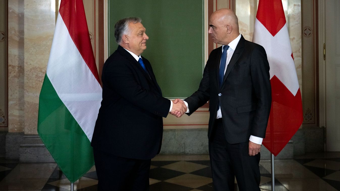 A kétoldalú kapcsolatokról tárgyalt Svájcban Orbán Viktor