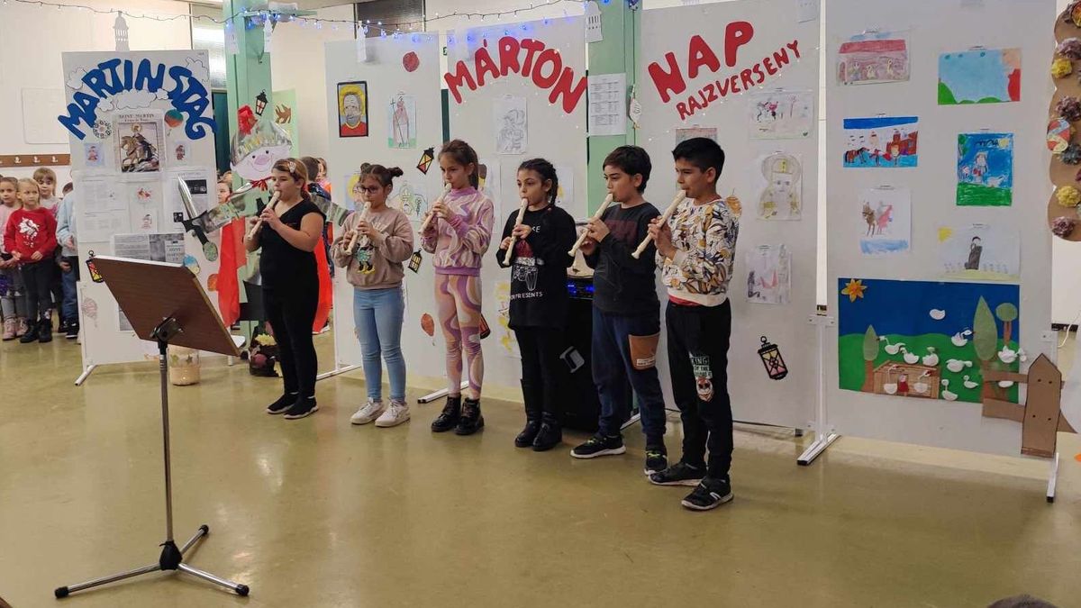 Két iskola közösen emlékezett Szent Mártonra Berhidán