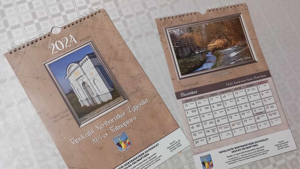 Megjelent a tapolcafői kertbarátok falinaptára