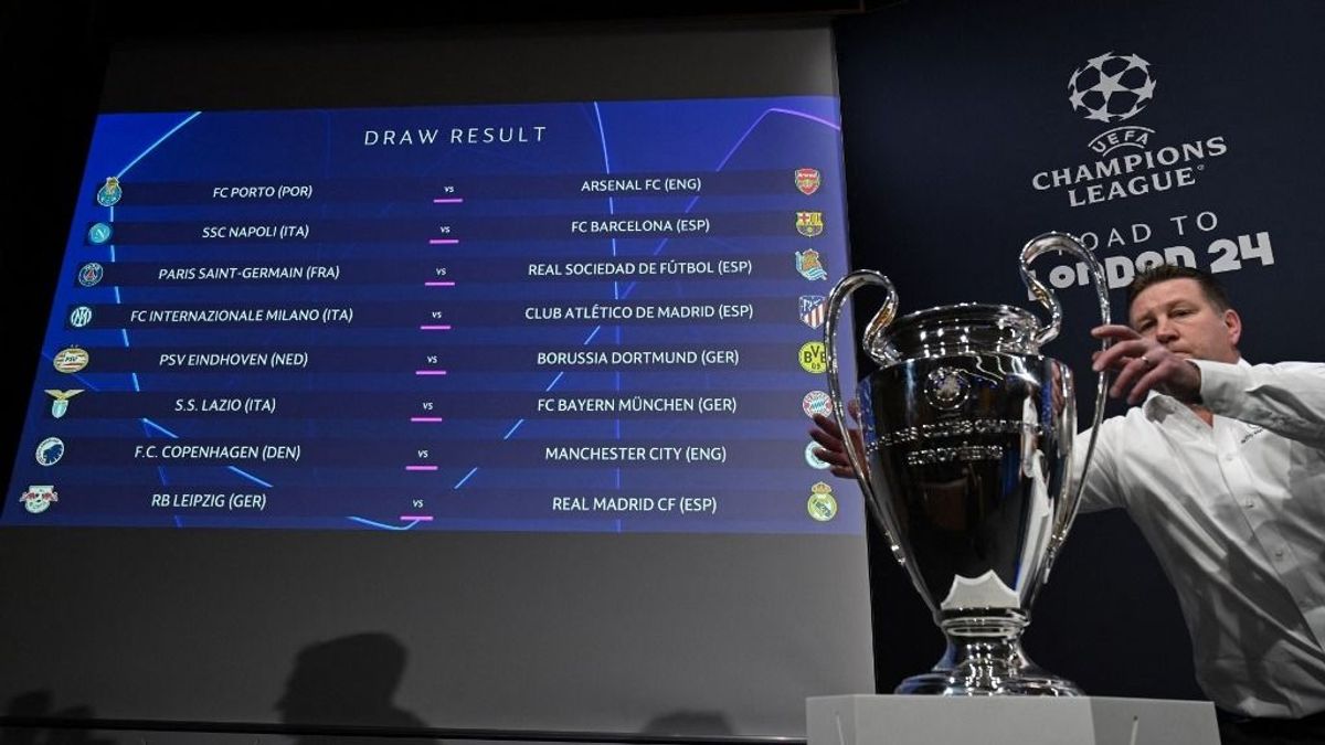 A nagy csapatok verhető ellenfeleket kaptak a nyolcaddöntőben, kivétel a Barcelona és az Inter