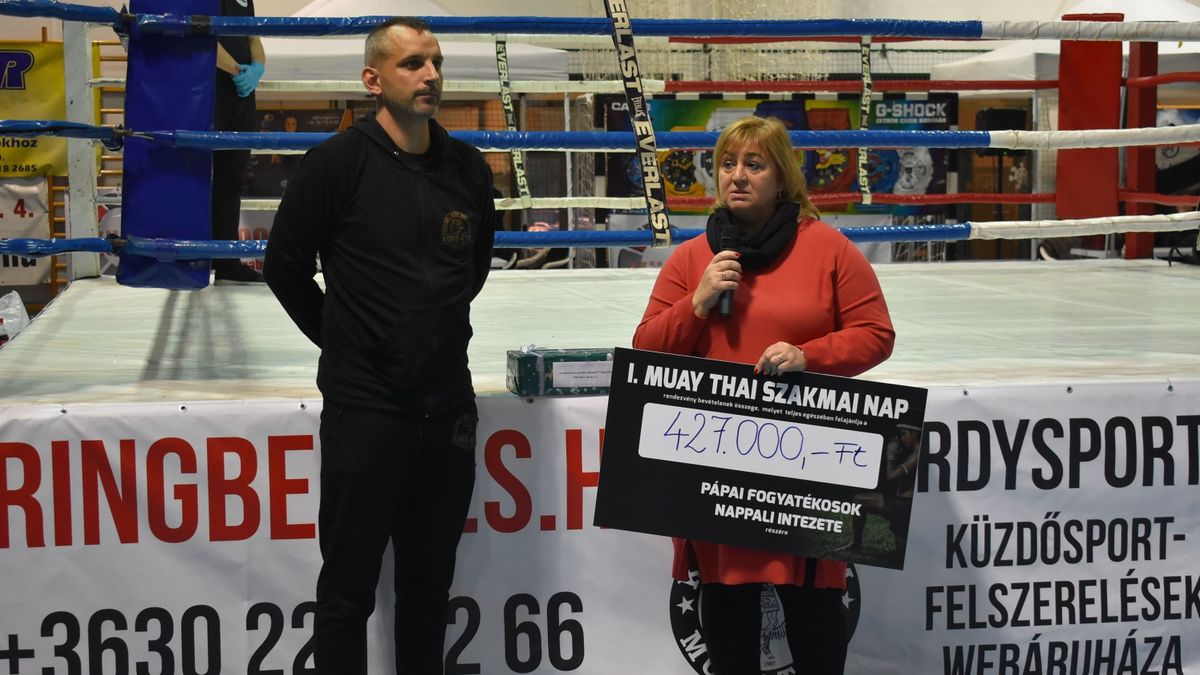 Jótékony pápai küzdősportosok