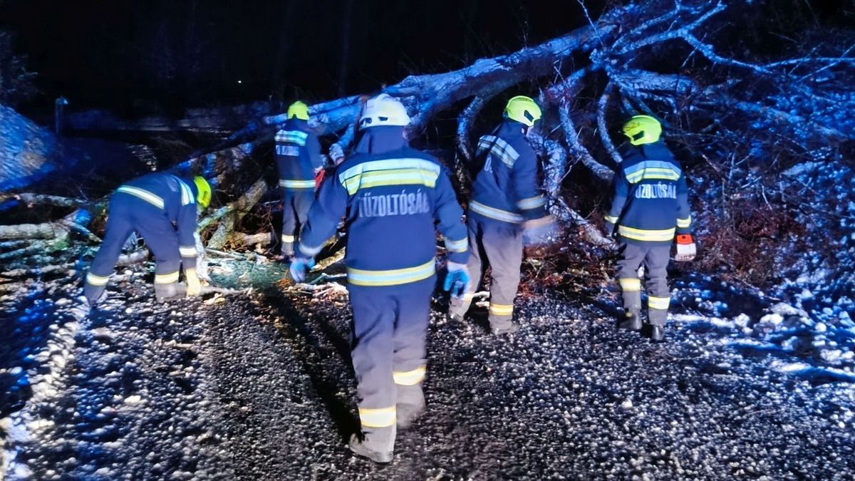 Tarolt a havazás: több száz káresethez riasztották a tűzoltókat