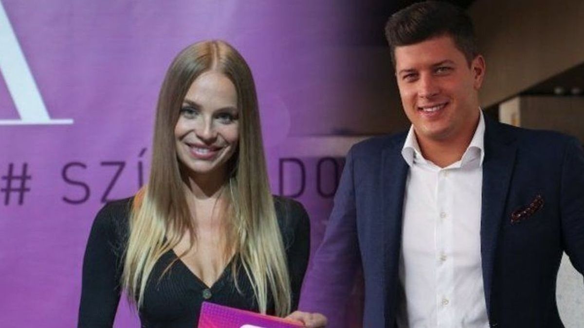 Már látszik Iszak Eszter terhespocakja