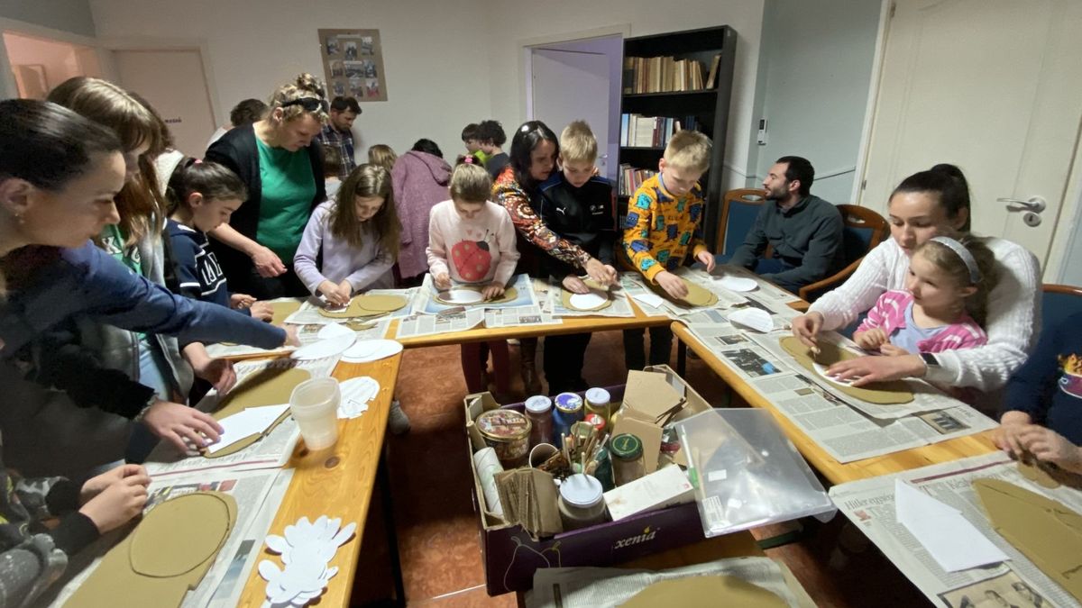 Húsvéti játszóházat rendeztek Tapolcán
