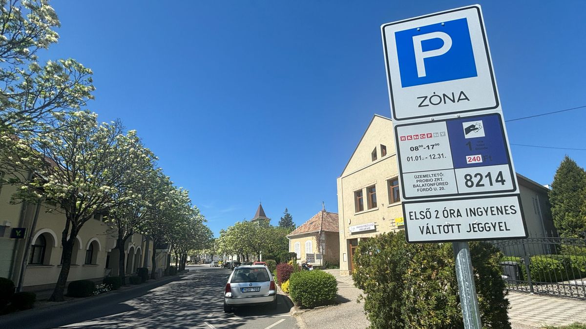 Parkolás – kiterjesztették a fizetős zónát Balatonfüred felső városrészében