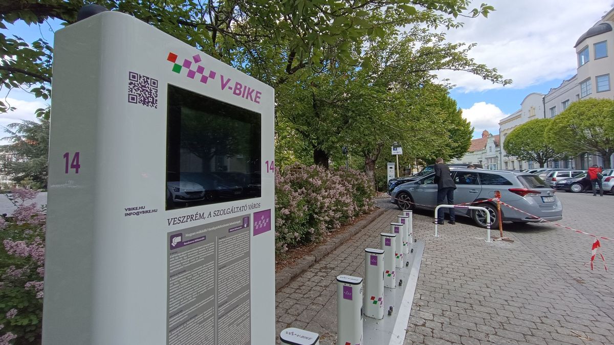 V-Bike: öt új állomás, 70 darab új dokkoló