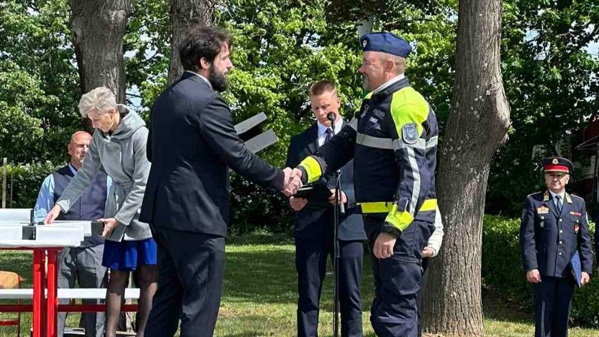 Elismerést kapott a balatonfüredi Bujpál Tamás rendőr főtörzszászlós