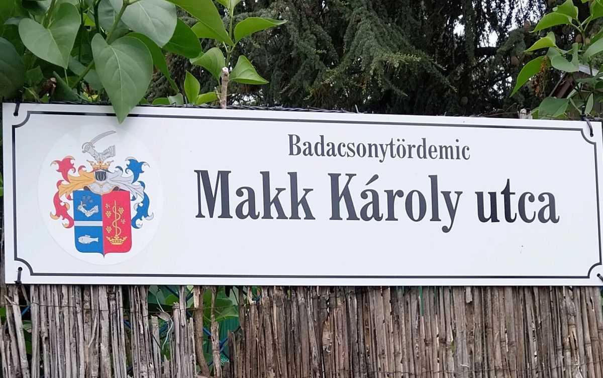 Elkészült az új utcanév tábla, amely ezentúl Makk Károly filmrendezőre emlékeztet