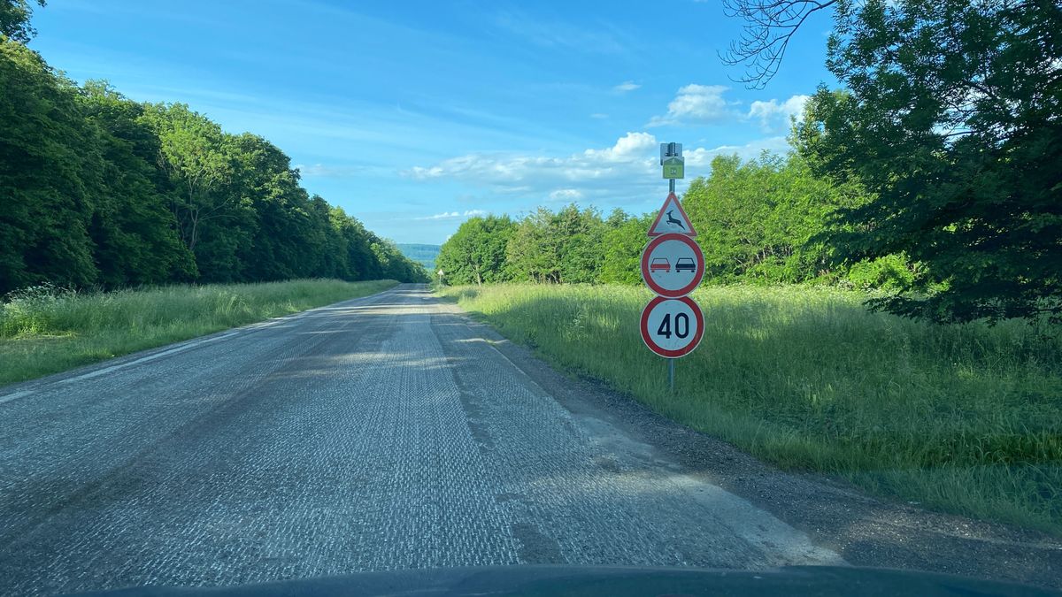 Teleszórták a bakonyi utat 40-es és előzni tilos táblákkal – Megtudtuk, mikor újítják fel