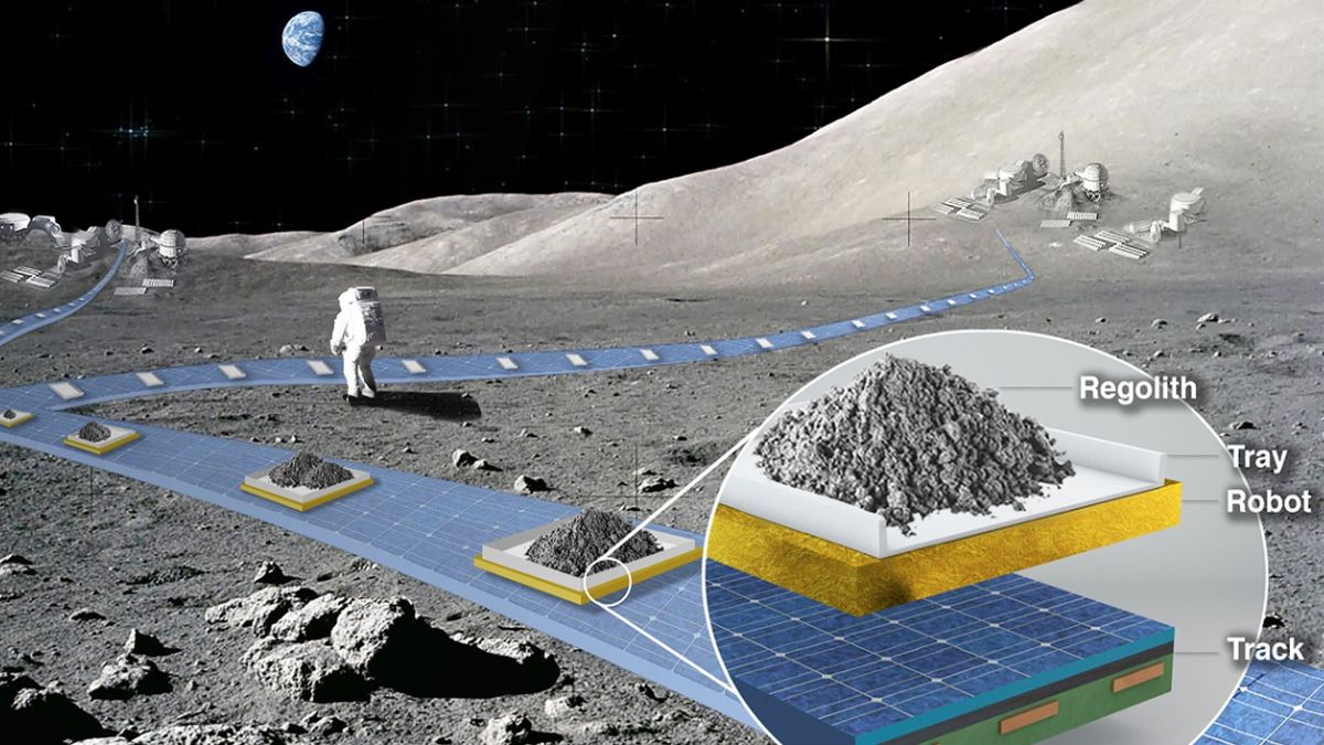 Vasutat akar építeni a Holdon a NASA