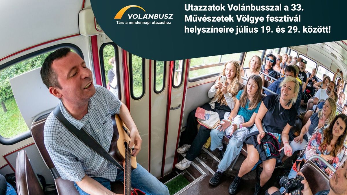 Busszal is utazhatunk a Művészetek Völgyébe
