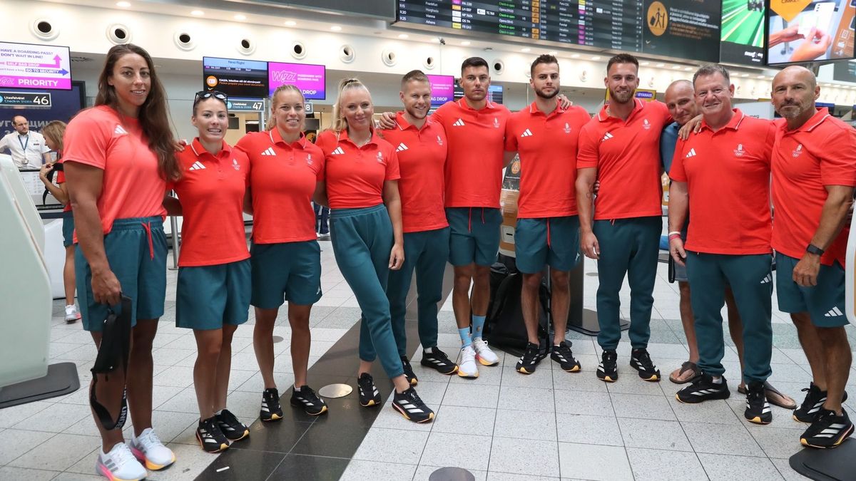 Útnak indult a magyar kajak-kenu válogatott első fele a párizsi olimpiára