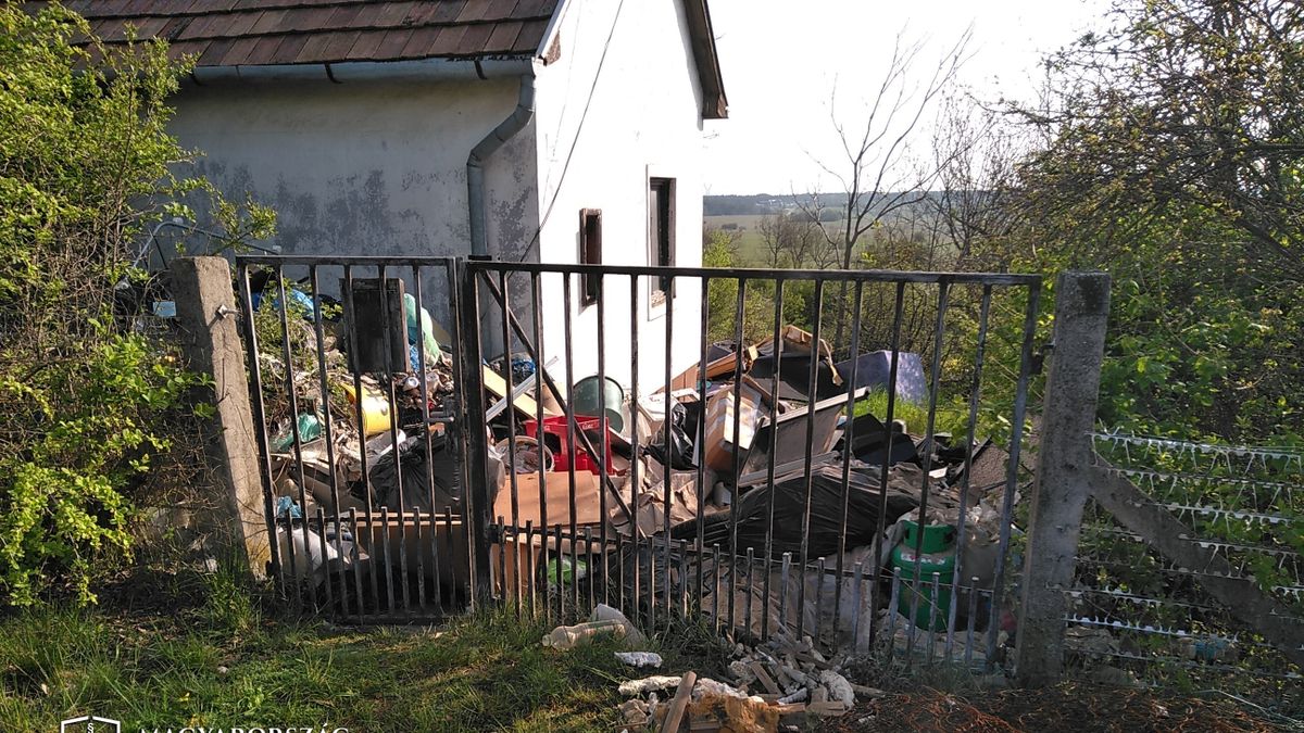 Más kertjébe hordták a szemetet