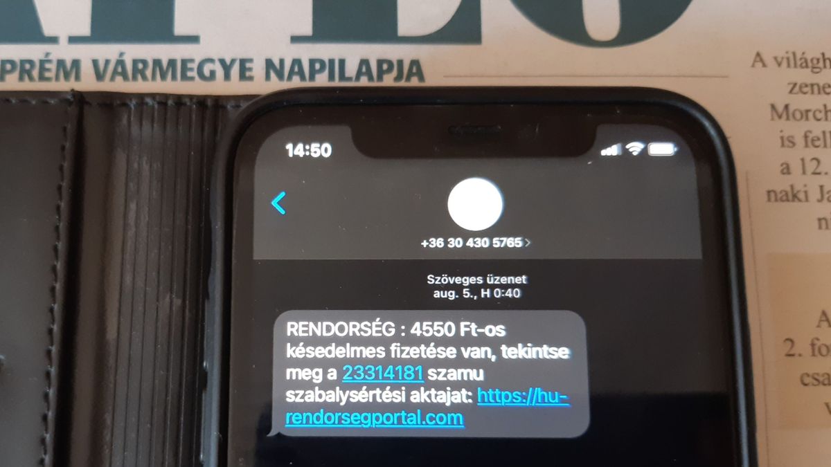 Újságírónkat vette elő a rendőrség bírságbefizetés miatt – Mutatjuk a konkrét kamuüzenetet, amelyet sokan megkaptak