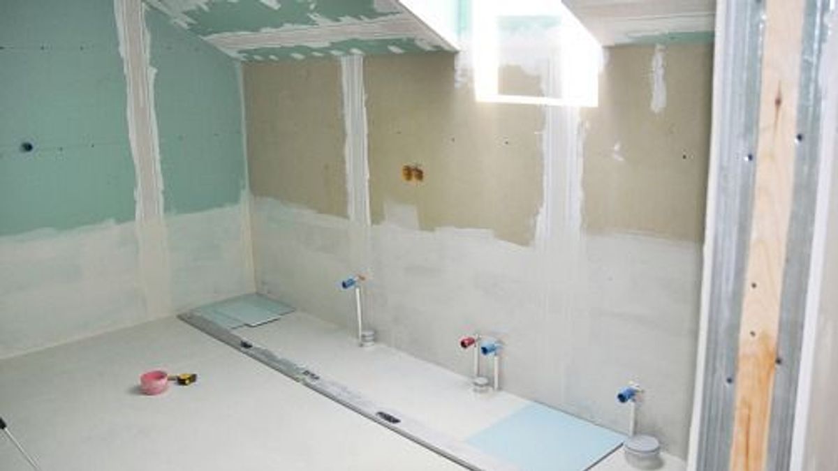 Gipszkarton alkalmazása fürdőszobákban