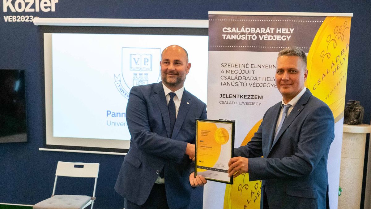 Újra Családbarát munkahely tanúsítványt érdemelt ki a Pannon Egyetem
