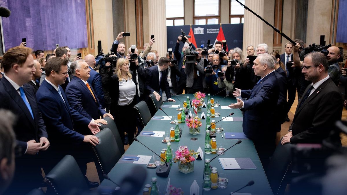 Az osztrák parlament elnöke fogadta Orbán Viktort