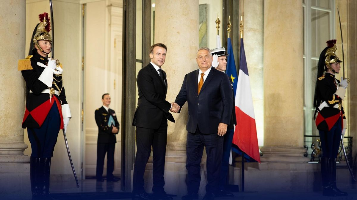 Macron: az európai uniós versenyképességről és a kétoldalú kapcsolatokról is tárgyaltak Orbán Viktorral