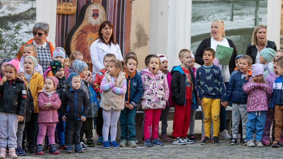 A zene világnapja: közösen énekeltek a várudvaron