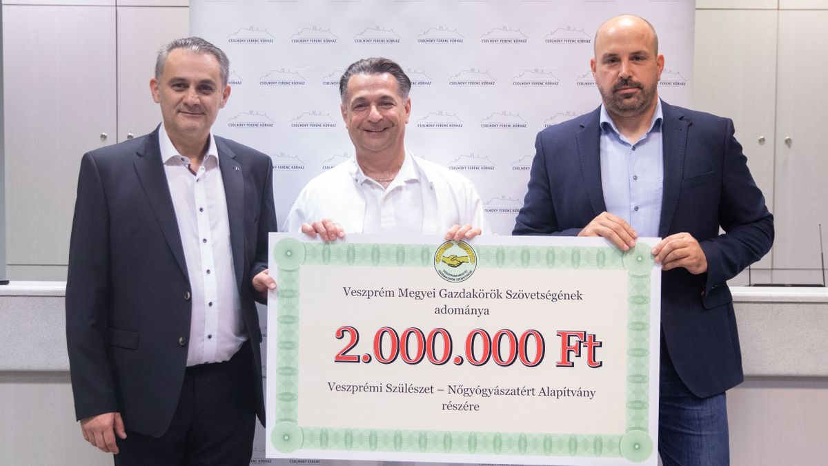 Gazdák is támogatják a veszprémi kórházat