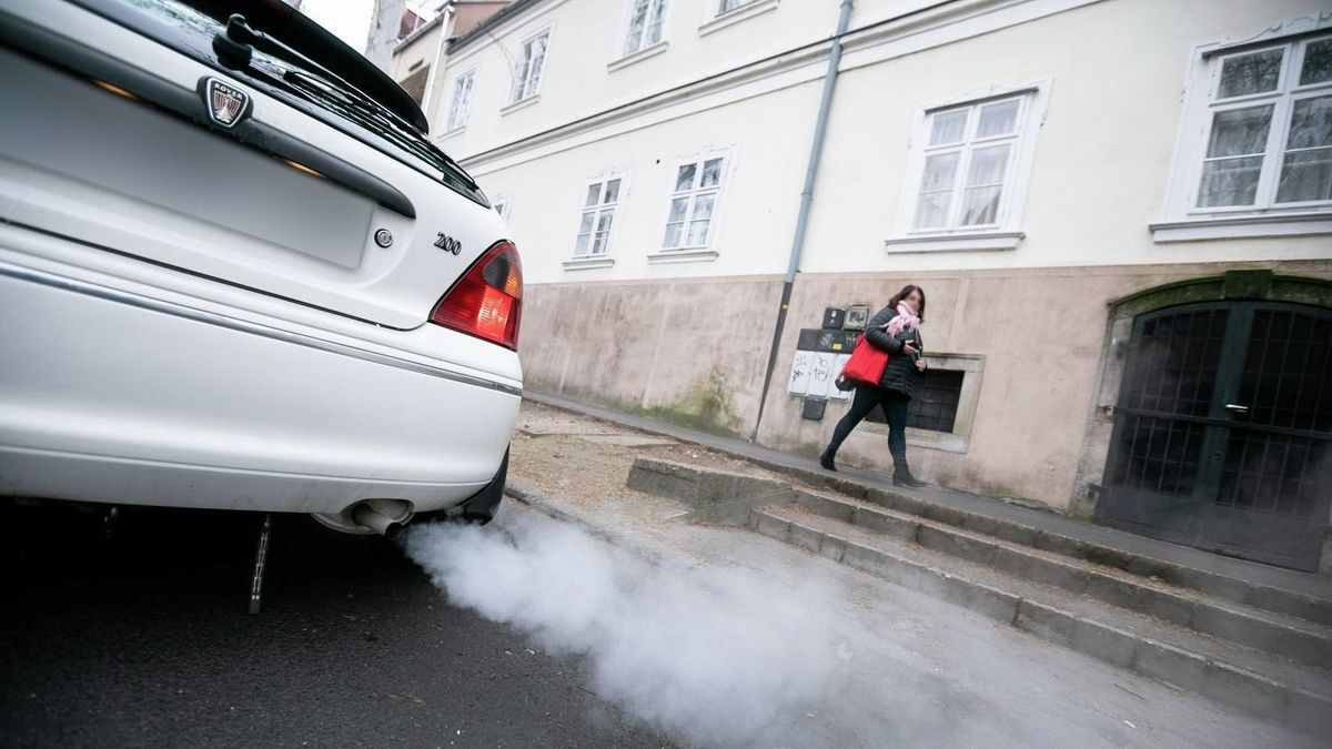 Magas szállópor-koncentráció, egészségtelen levegő
