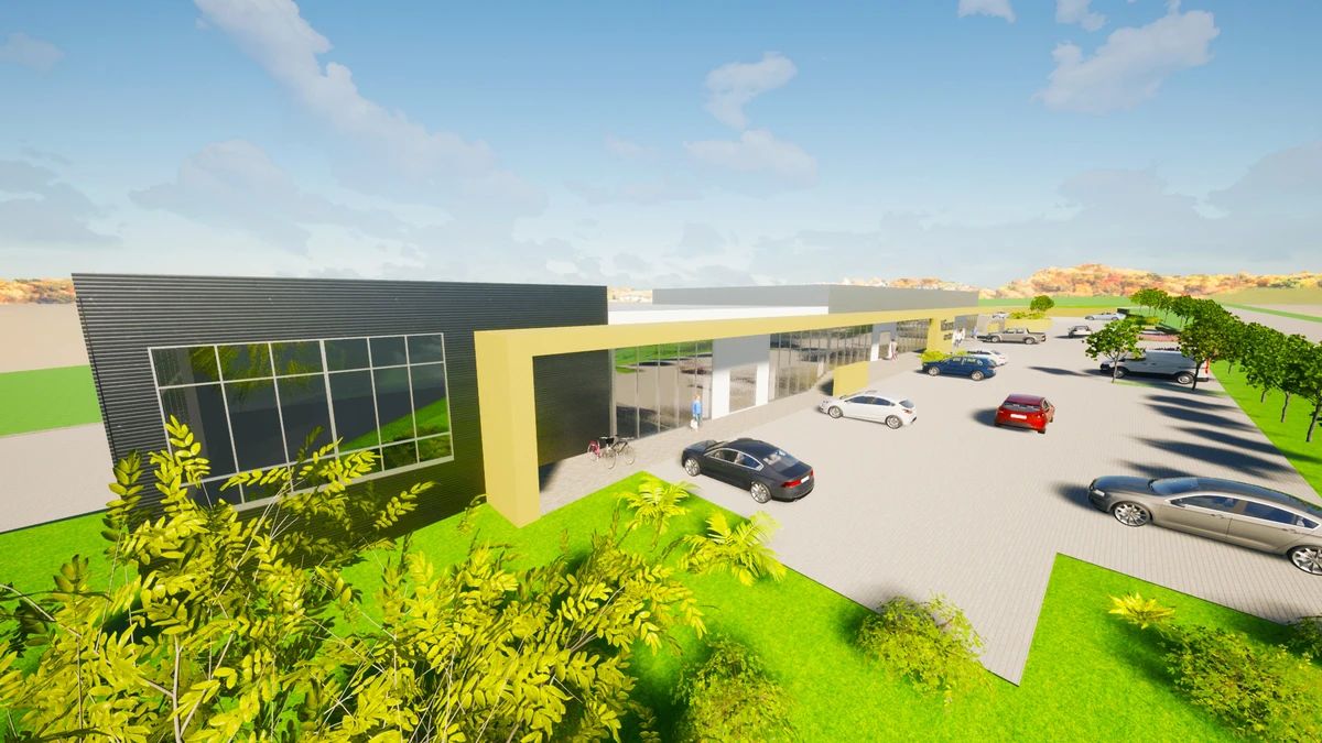 Nemesvámos új központjának szánják a készülő bevásárlóparkot