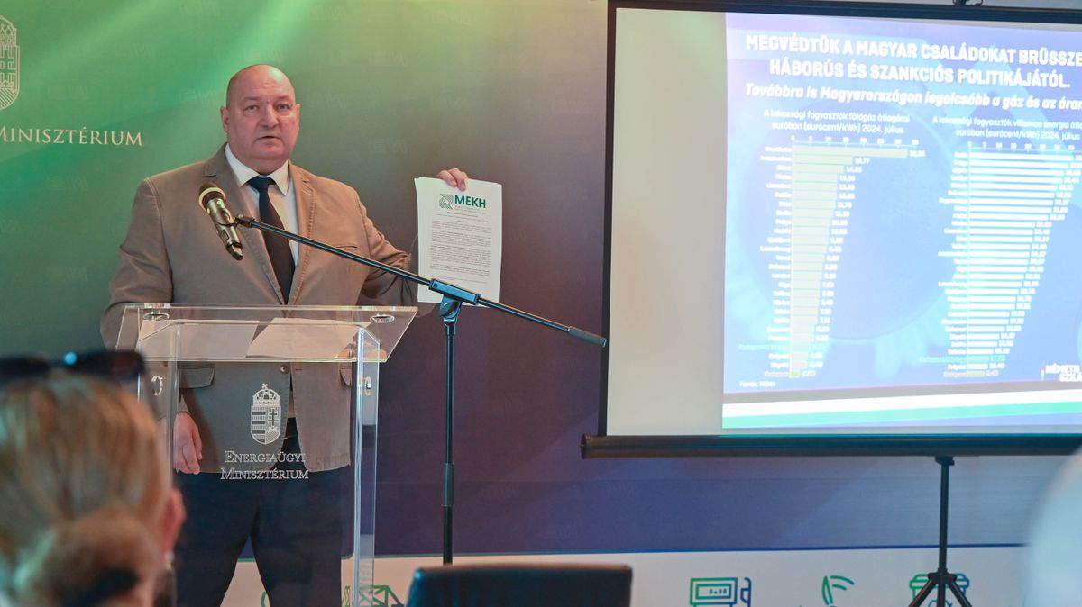 Németh Szilárd: októberben is a magyar családok kapták Európa legolcsóbb háztartási villamos energiáját és földgázát