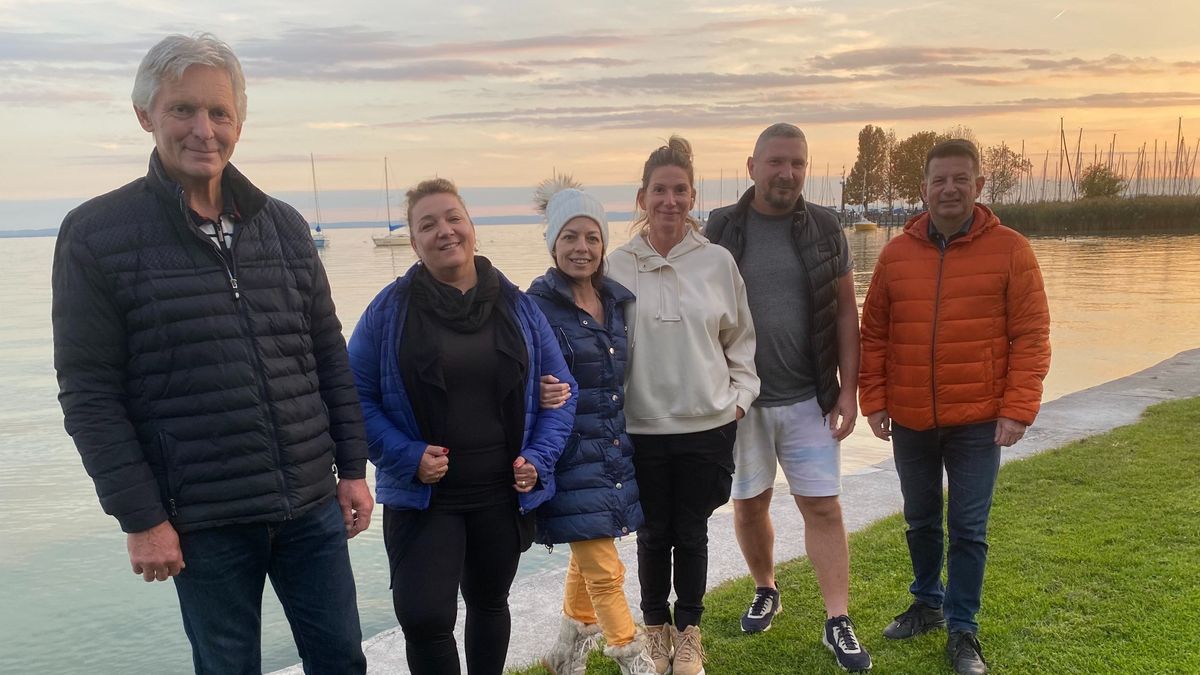 Pingvinek a balatoni strandon