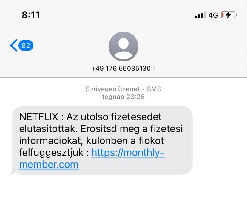 A csalók SMS-ben próbálnak érzékeny adatokat kicsalni gyanútlan emberektől.