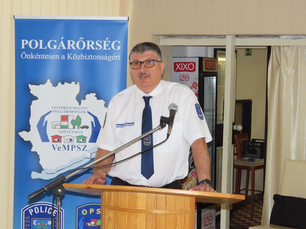 Veszprém Vármegyei Polgárőrségek Szövetsége új elnöke Takács Béla