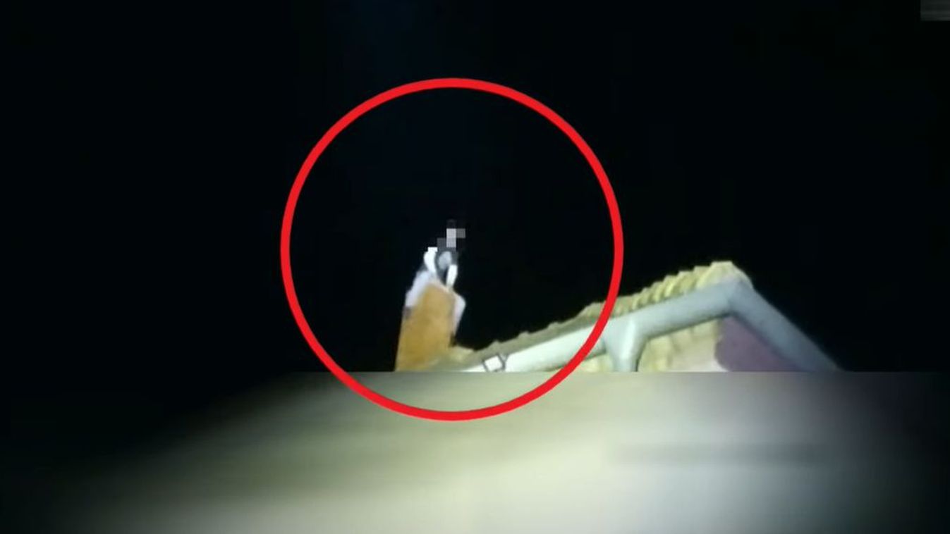A tetőn próbált elmenekülni a bűnöző (videó!)