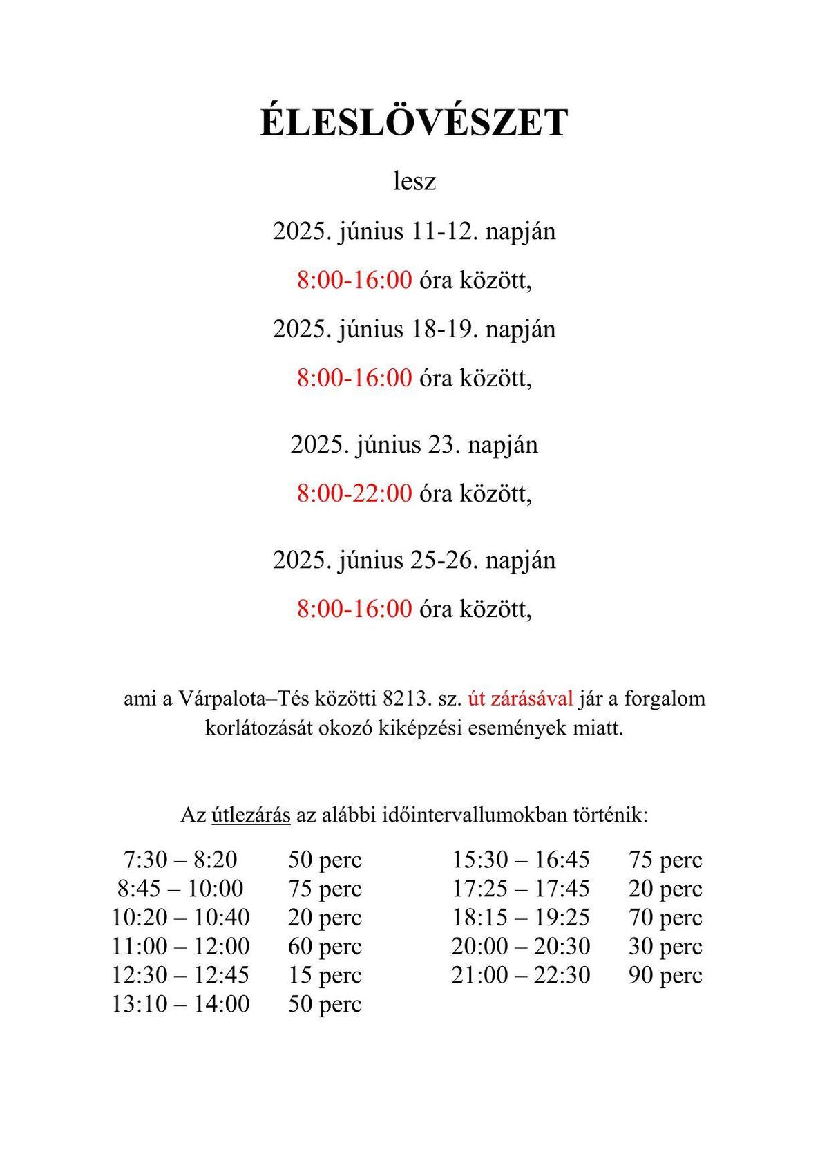 Útlezárás a Bakonyban, részletek az időkapukról is