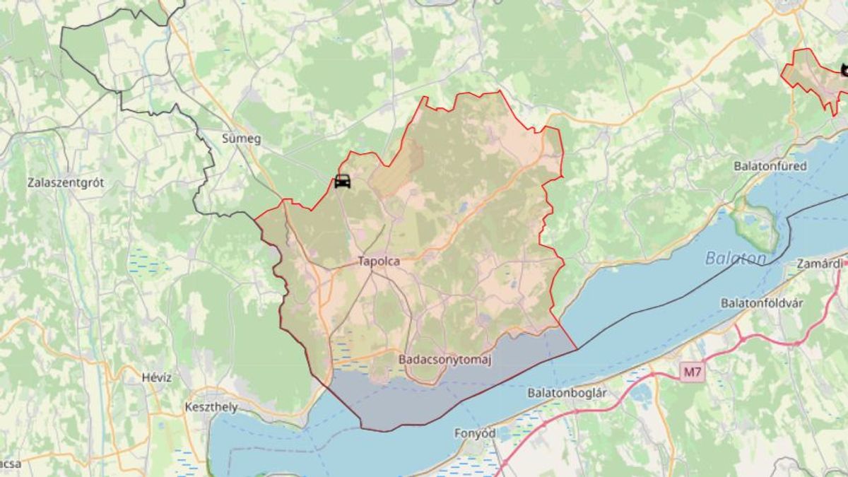 Baleset történt Tapolcánál