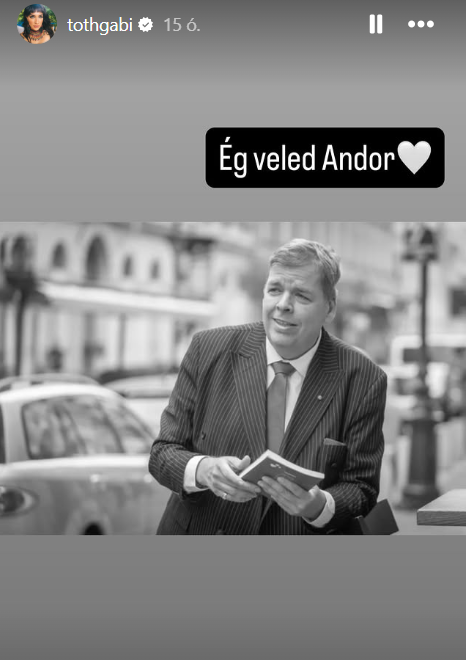 Tóth Gabi teljesen összeomlott, ő is elbúcsúzott Schmuck Andortól