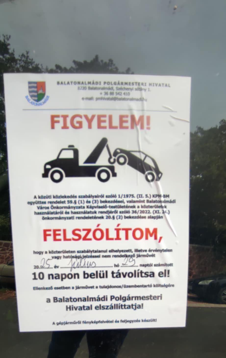 10 napjuk van elszállítani a tulajdonosoknak a roncsautókat