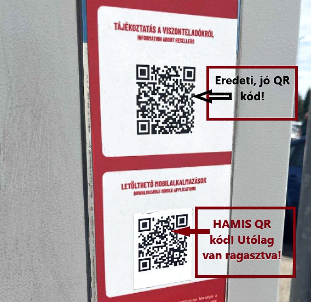 A VKSZ arról tájékoztatta a lakosságot, hogy a hamis QR-kódokat folyamosan szedik le, ahogyan a parkolóőr a köreit teljesíti