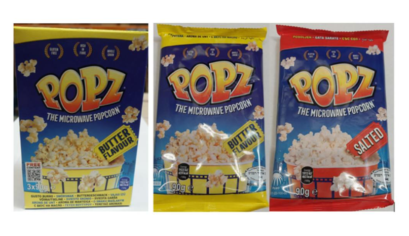 Termékvisszahívás: háromféle Popz popcorn érintett