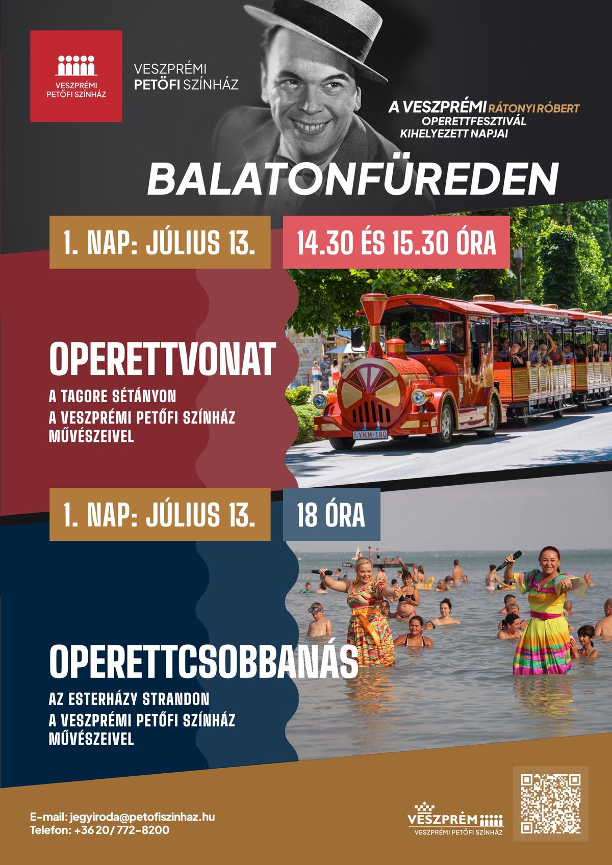 Balaton-part idén is megtelik zenével és eleganciával: a Veszprémi Rátonyi Róbert Operettfesztivál ismét elhozza a nagyoperett világát Balatonfüredre