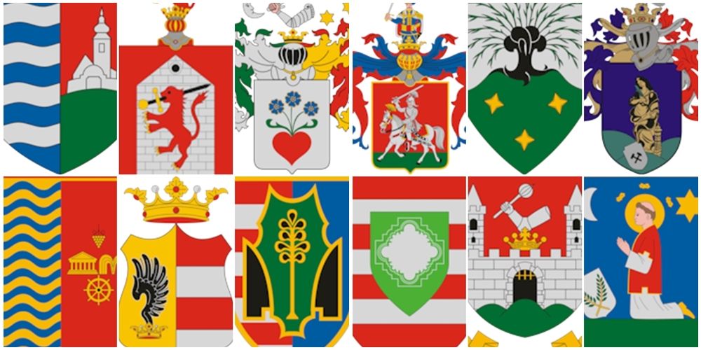 Sokféle településcímer, jellegzetes motívumok láthatók összegyűjtve. Nézegesse a felületet, keresgéljen szépségeket, érdekességeket! 