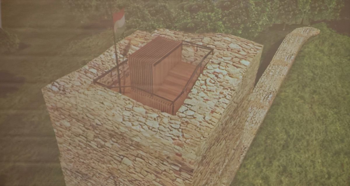 Essegvára tetőt és bemutató teret kap bringás pihenőponttal