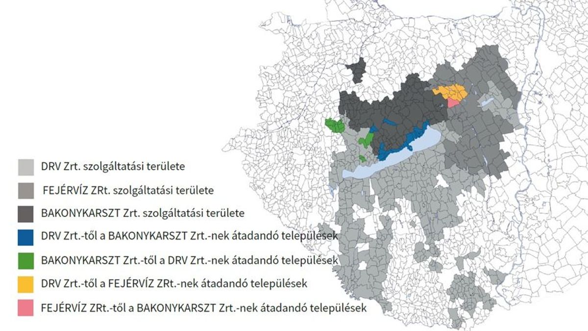 Változnak a víziközmű-szolgáltatók több Veszprém vármegyei településen, itt a lista
