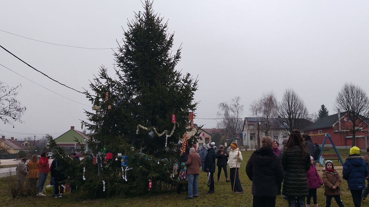 Közösen díszítették a fát Csertelepen (videó)